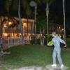 This photo was taken by Fred's wife around 9:00 PM at the Custom House in Key West near the Frisbee Player sculputure.